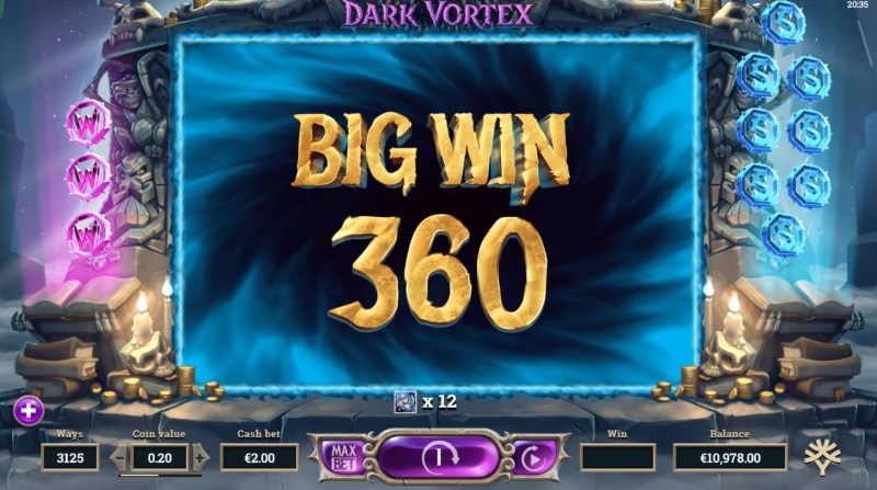 Dark Vortex Slot Vortex Spins Big Win