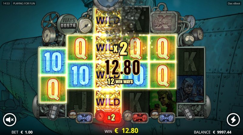 Das xBoot Slot Wild and Multipliers Feature