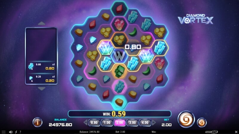 Diamond Vortex Slot Win Combination