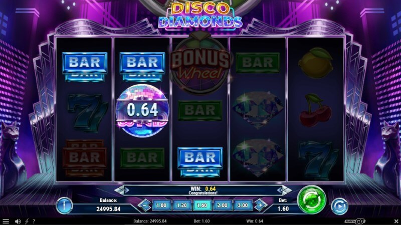 Disco Diamonds Slot Win Combination