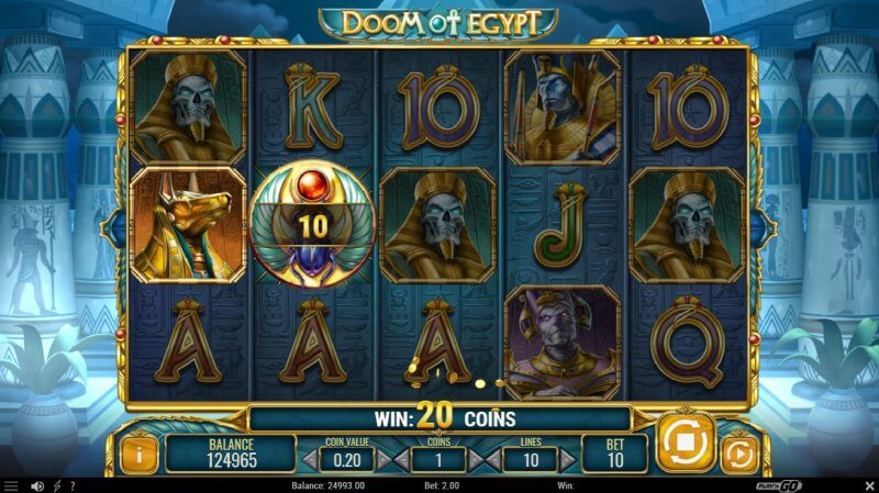 Doom of Egypt Slot Win Combination