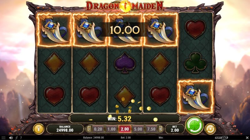 Dragon Maiden Slot Win Combination