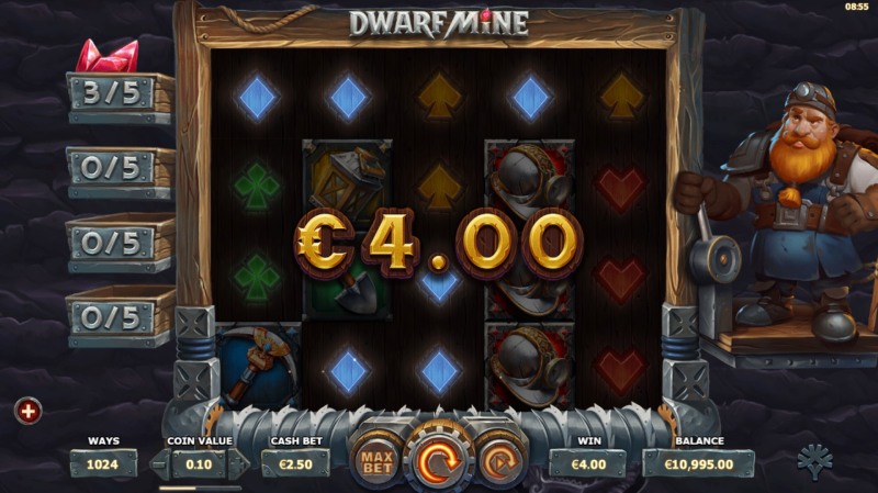 Dwarf Mine Slot Win Combination