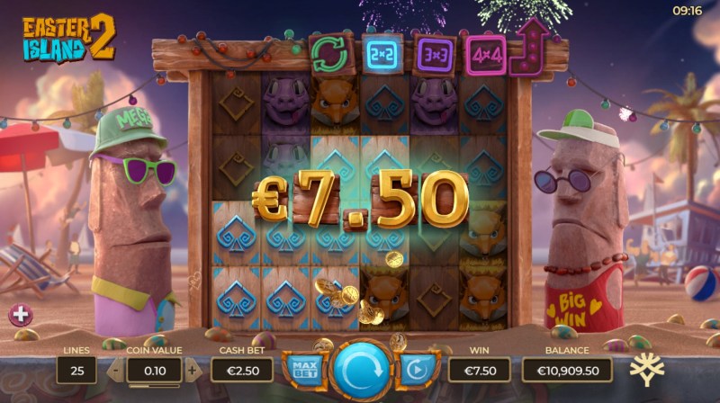 Easter Island 2 Slot Win Combination