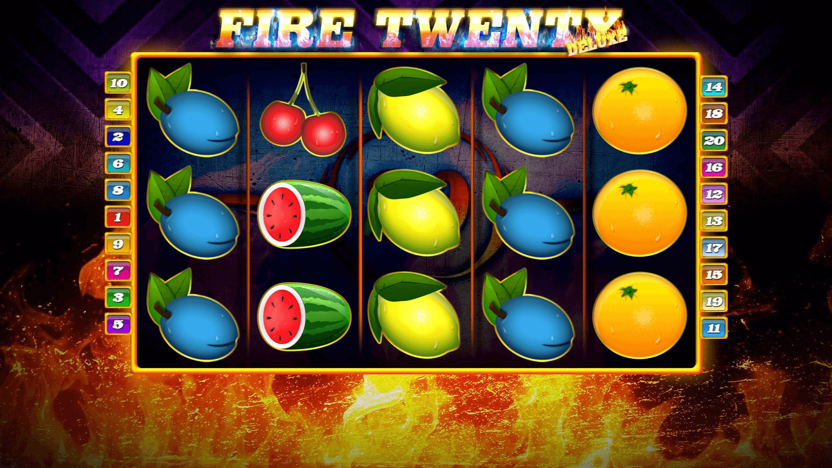 Play Fire Twenty Deluxe Free Slot