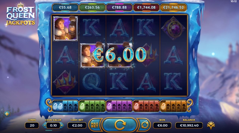 Frost Queen Jackpot Slot Win Combination