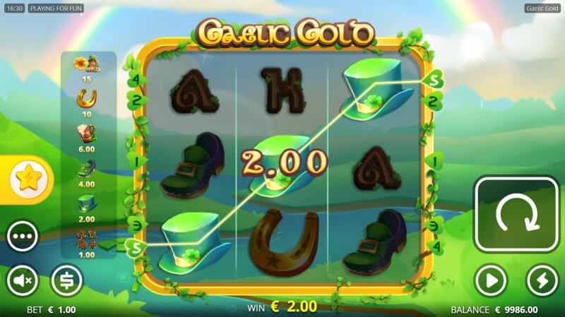 Gaelic Gold Slot Win Combination