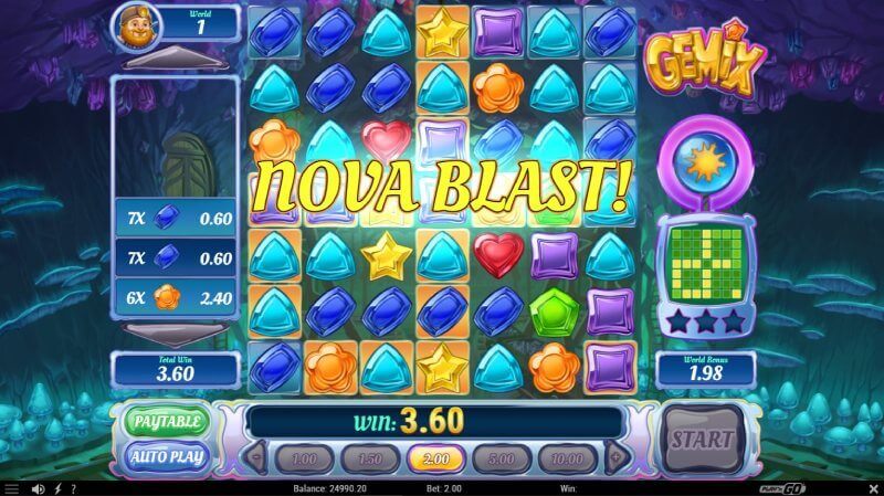 Gemix Slot Nova Blast Feature