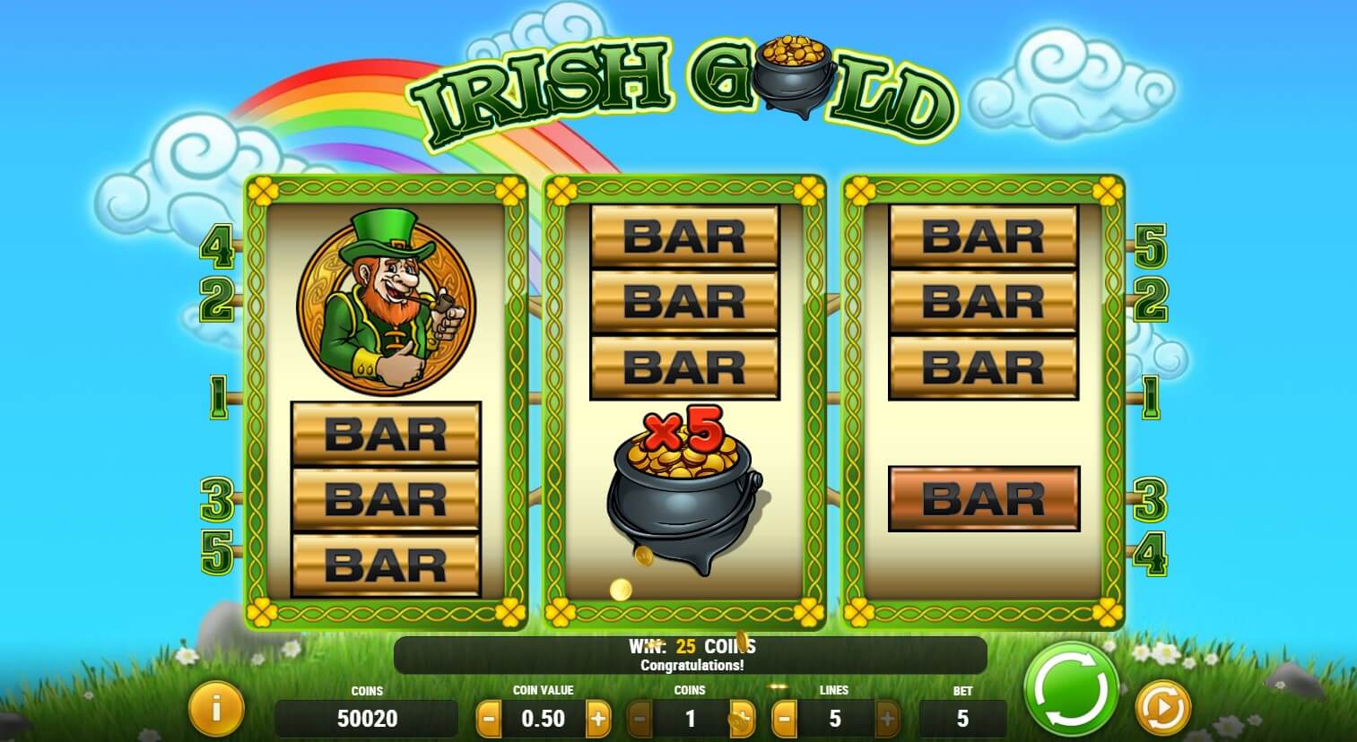 Play Irish Gold Free Slot