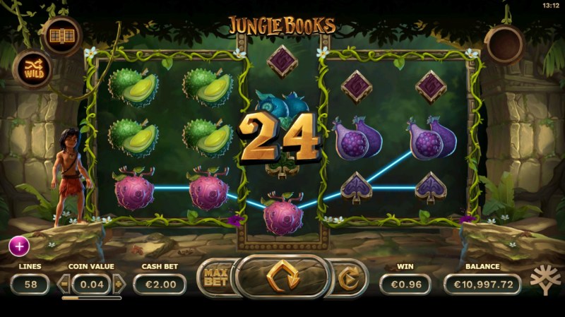Jungle Books Slot Win Combination