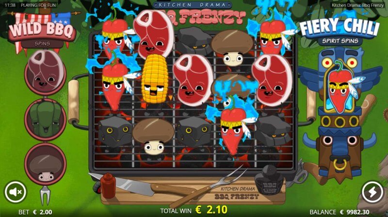 Kitchen Drama BBQ Frenzy Slot Random Wilds