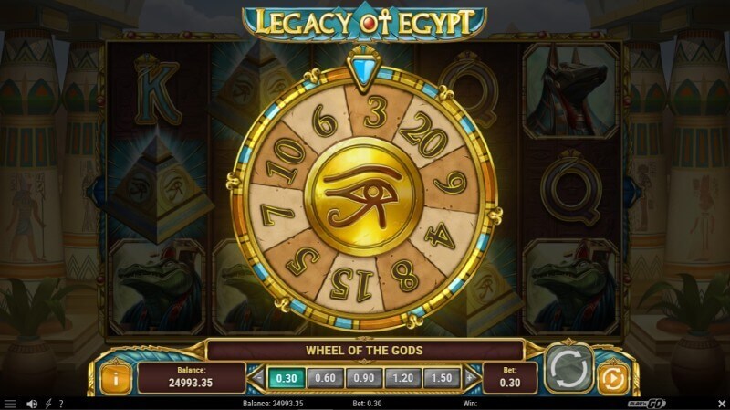 Legacy of Egypt Slot Free Spin Feature