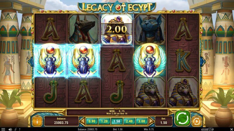 Legacy of Egypt Slot Graphics