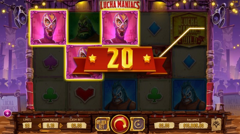 Lucha Maniacs Slot Win Combination