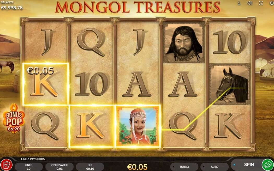 mongol treasures spin2