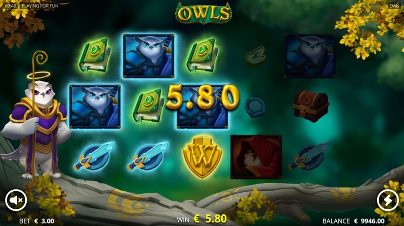Owls Slot Win Combination
