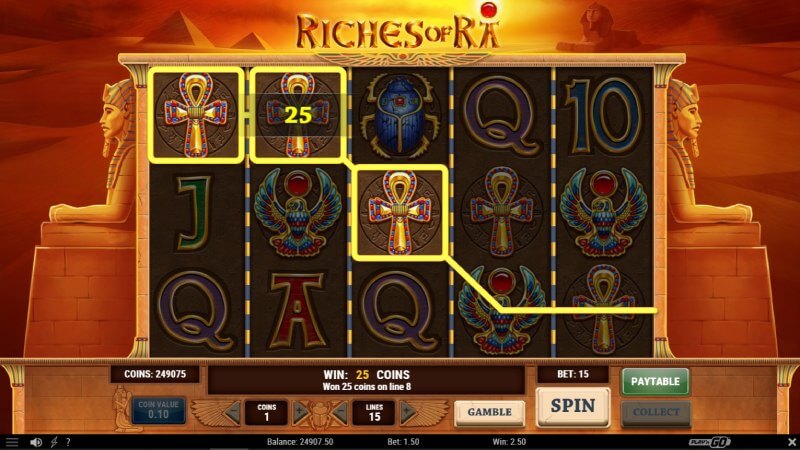 Reaches of Ra Slot Gameplay