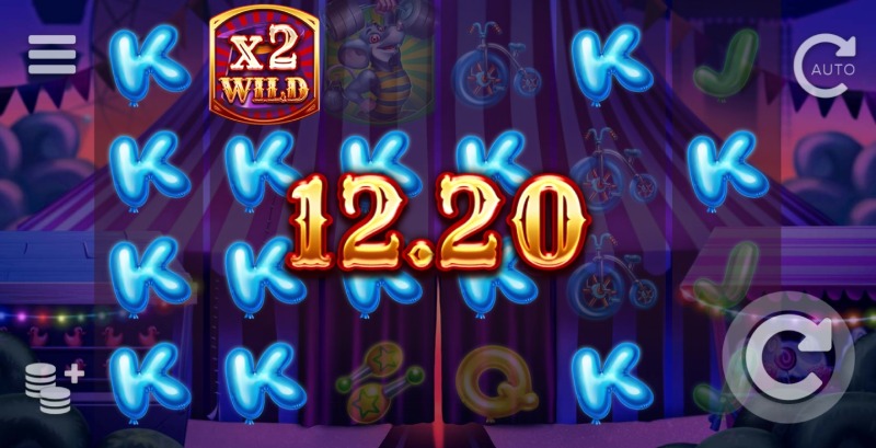 Respin Circus Multiplier Wilds Feature