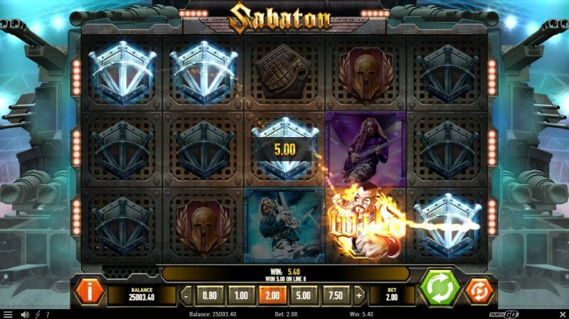 Sabaton Slot Gameplay