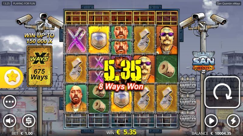 San Quentin Slot Split Wild Feature