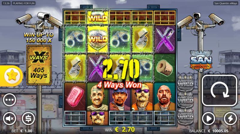 San Quentin Slot Win Combination