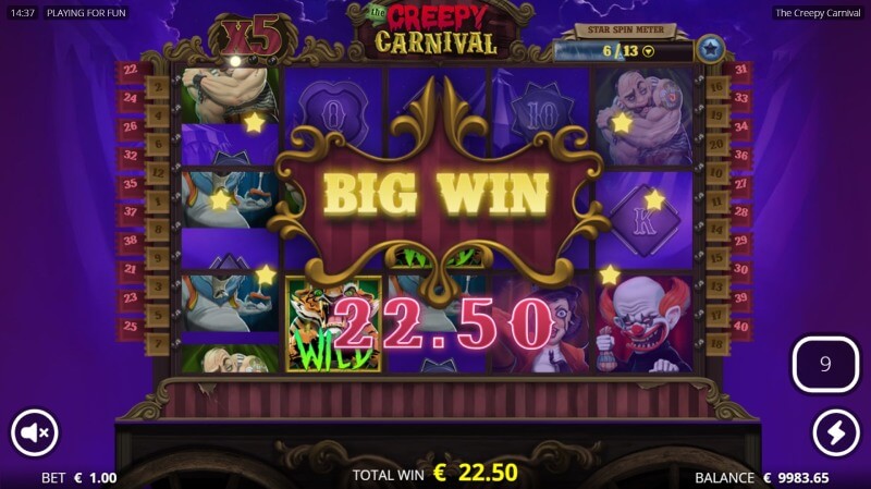 The Creepy Carnival Slot Free Spins Feature