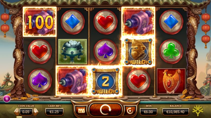 The Legend of the Golden Monkey Slot Wilds Features