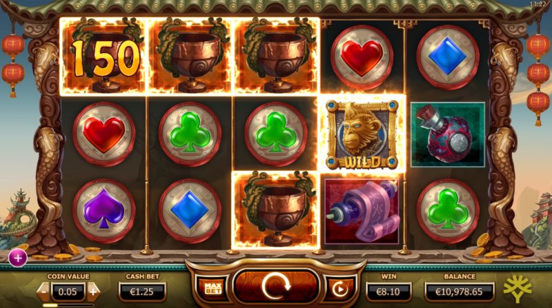 The Legend of the Golden Monkey Slot Win Combination