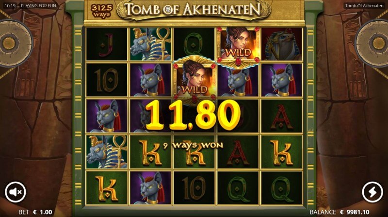 Tomb of Akhenaten Slot Sticky Win Spins Feature