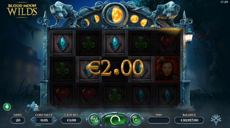 Blood Moon Wilds Slot Win Combination