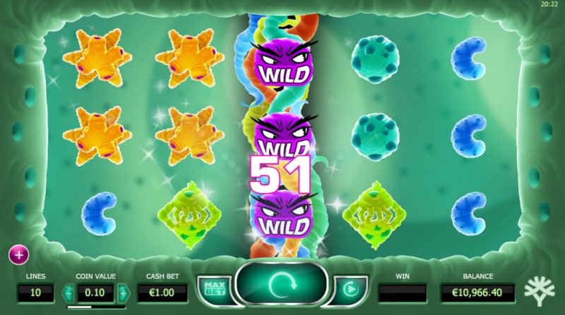 Cyrus the Virus Slot Wild Feature