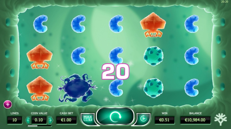 Cyrus the Virus Slot Win Combination