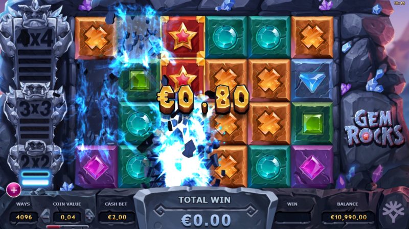 Gem Rocks Slot Win Combination