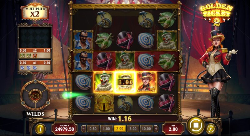 Golden Ticket 2 slot win combination