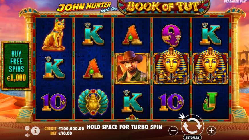 Play John Hunter and the Book of Tut™ Free Slot