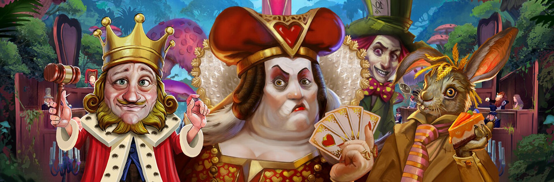 Play Rabbit Hole Riches - Court of Hearts Free Slot