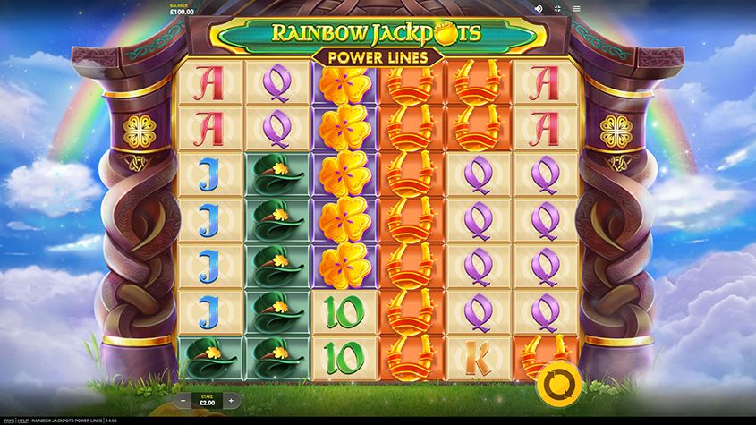Play Rainbow Jackpots Power Lines™ Free Slot